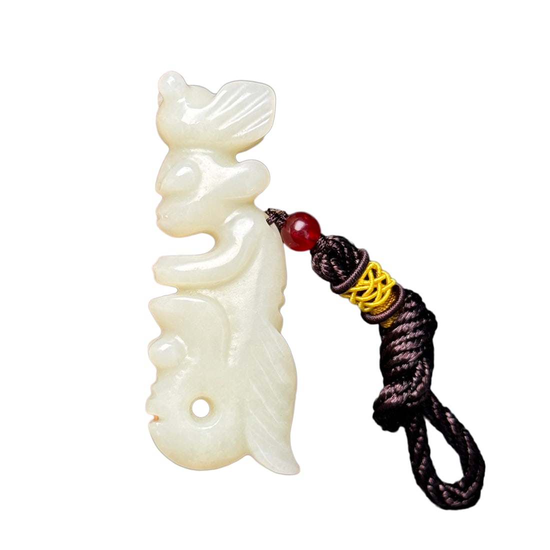 Chinese Hetian Jade Carved Sun God Pendant (1 of 9)