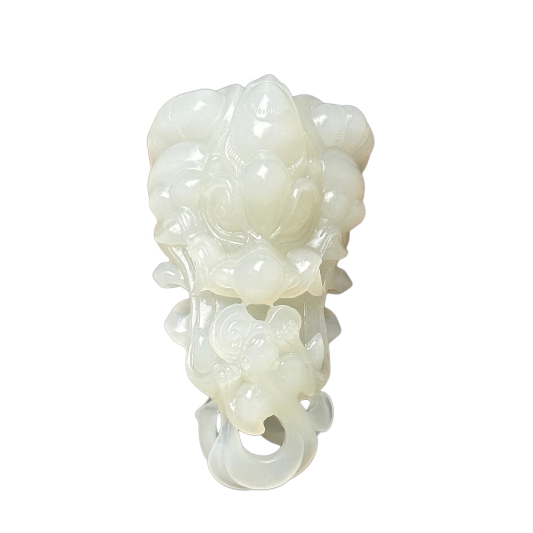 Superb Chinese Hetian Jade Carved Fortune Beast Pendant (1 of 10)