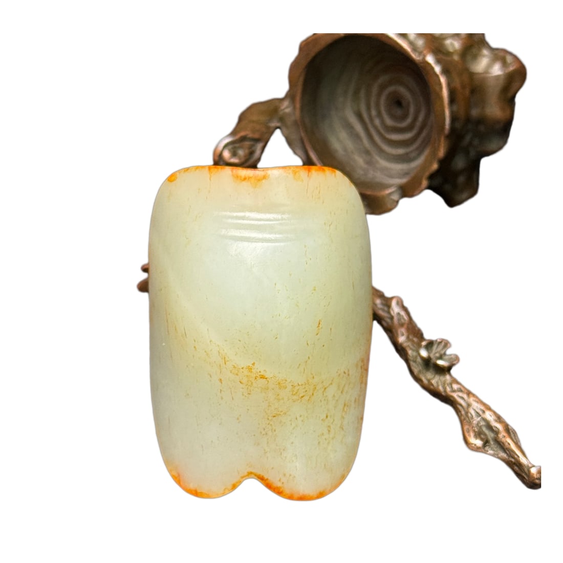 Vintage Chinese Hetian Jade Carved Turtle Shell Pendant (1 of 10)