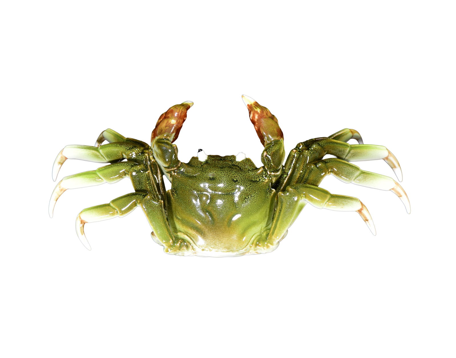 Chinese Bionic Porcelain Crab Statue (1 of 9)