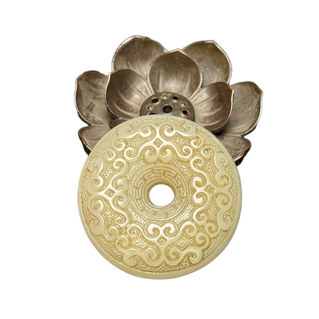 Vintage Chinese Hetian Jade Carved Lucky Pendant (1 of 10)