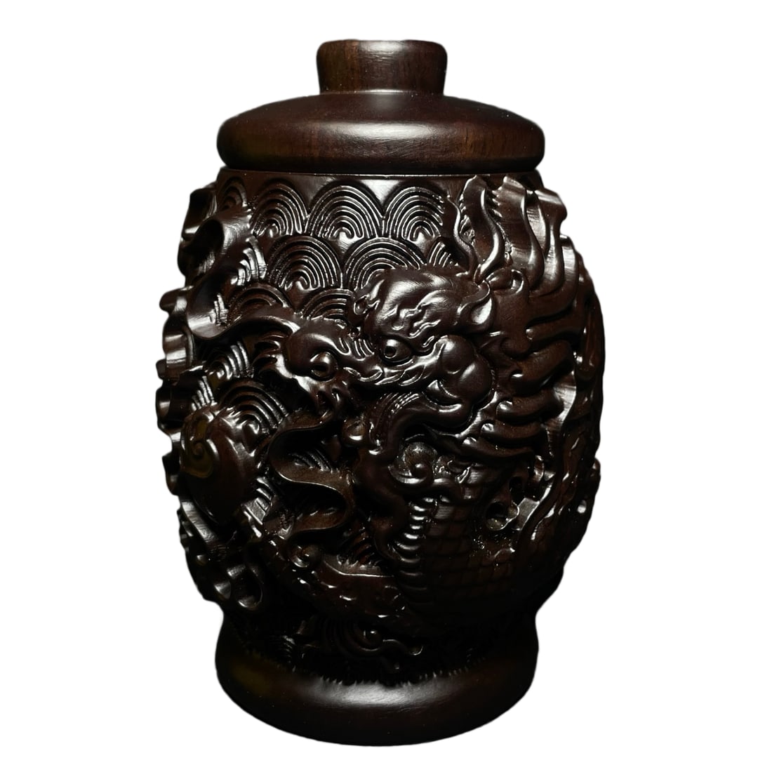 Vintage Chenxiang Wood Brush Pot: Vintage Chenxiang Wood Brush PotDimension: 165 x 110 x 110 (mm)6.50 x 4.33 x 4.33(inches)