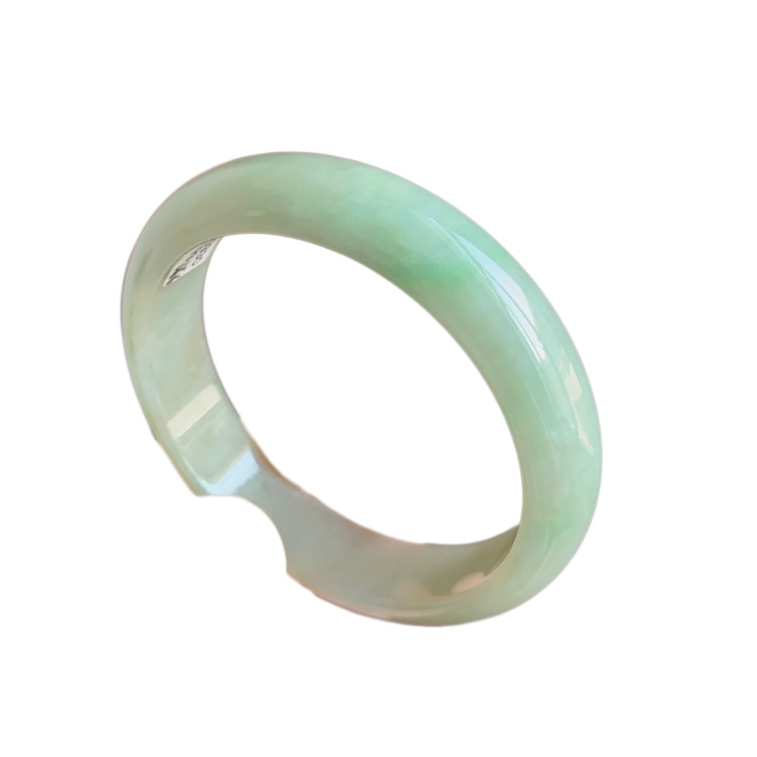 Inside Diameter 56.6mm Superb Jadeite Bracelet (1 of 7)