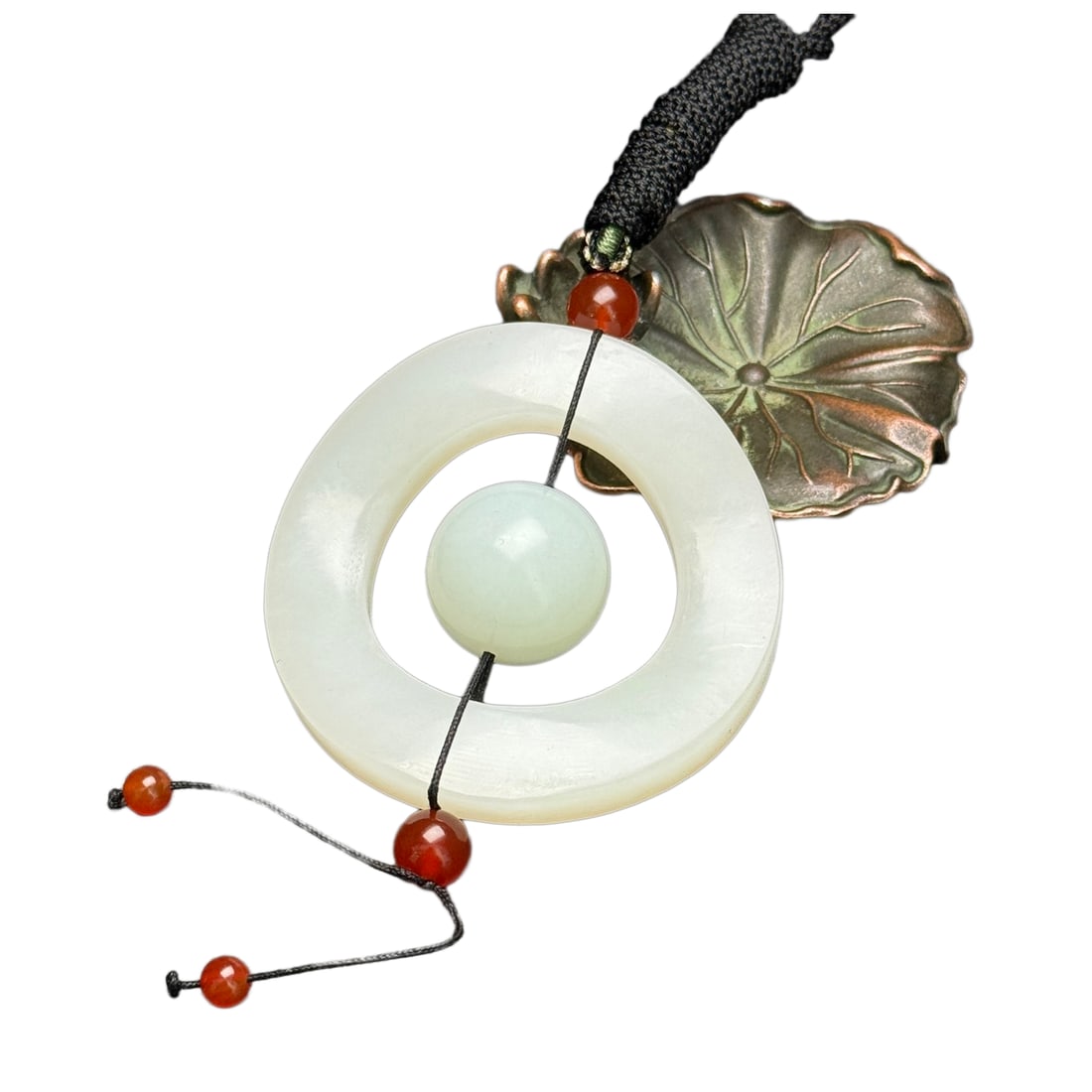 Chinese Hetian Jade Carved Lucky Pendant (1 of 10)