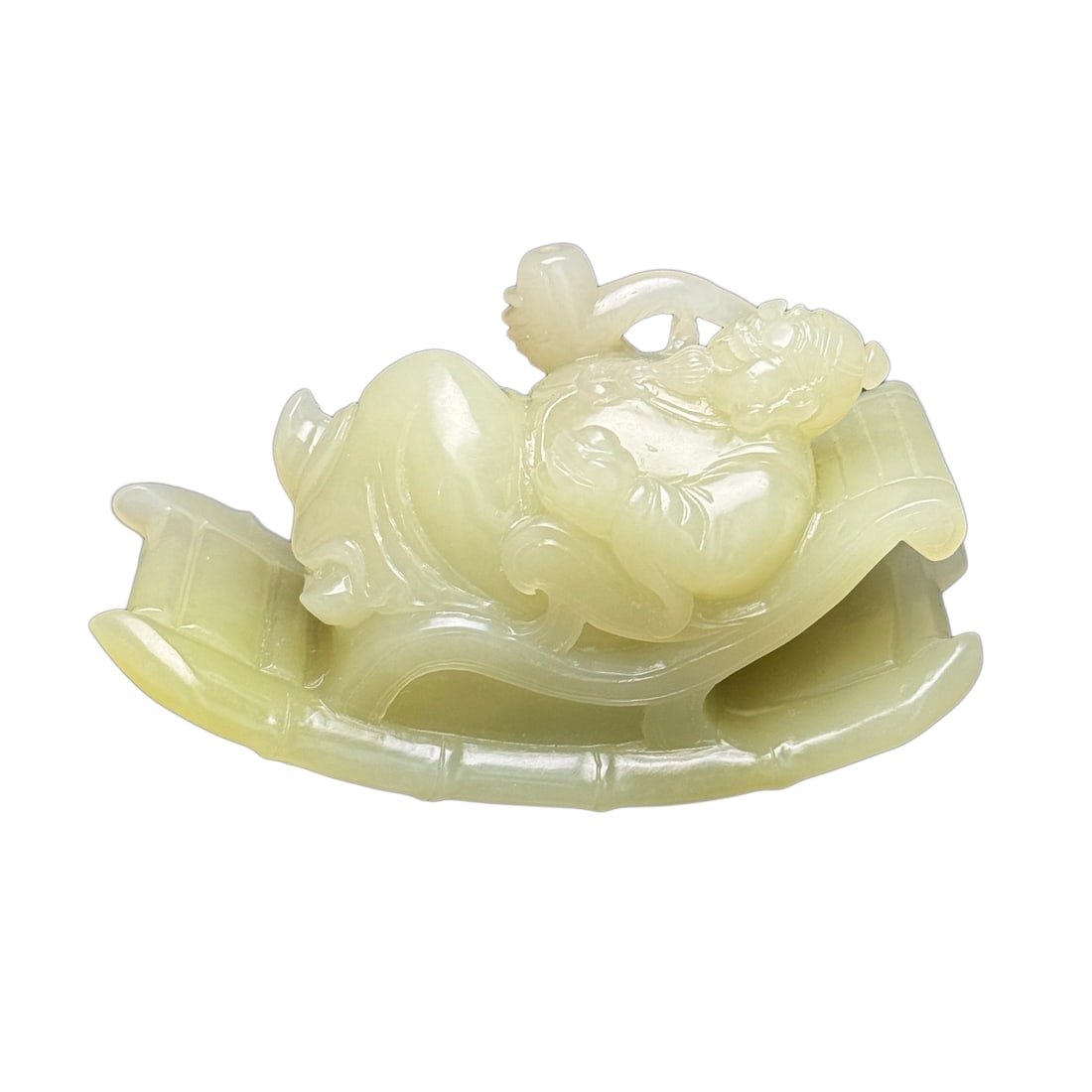 Superb Chinese Hetian Jade Carved Figure Statue (1 of 10)