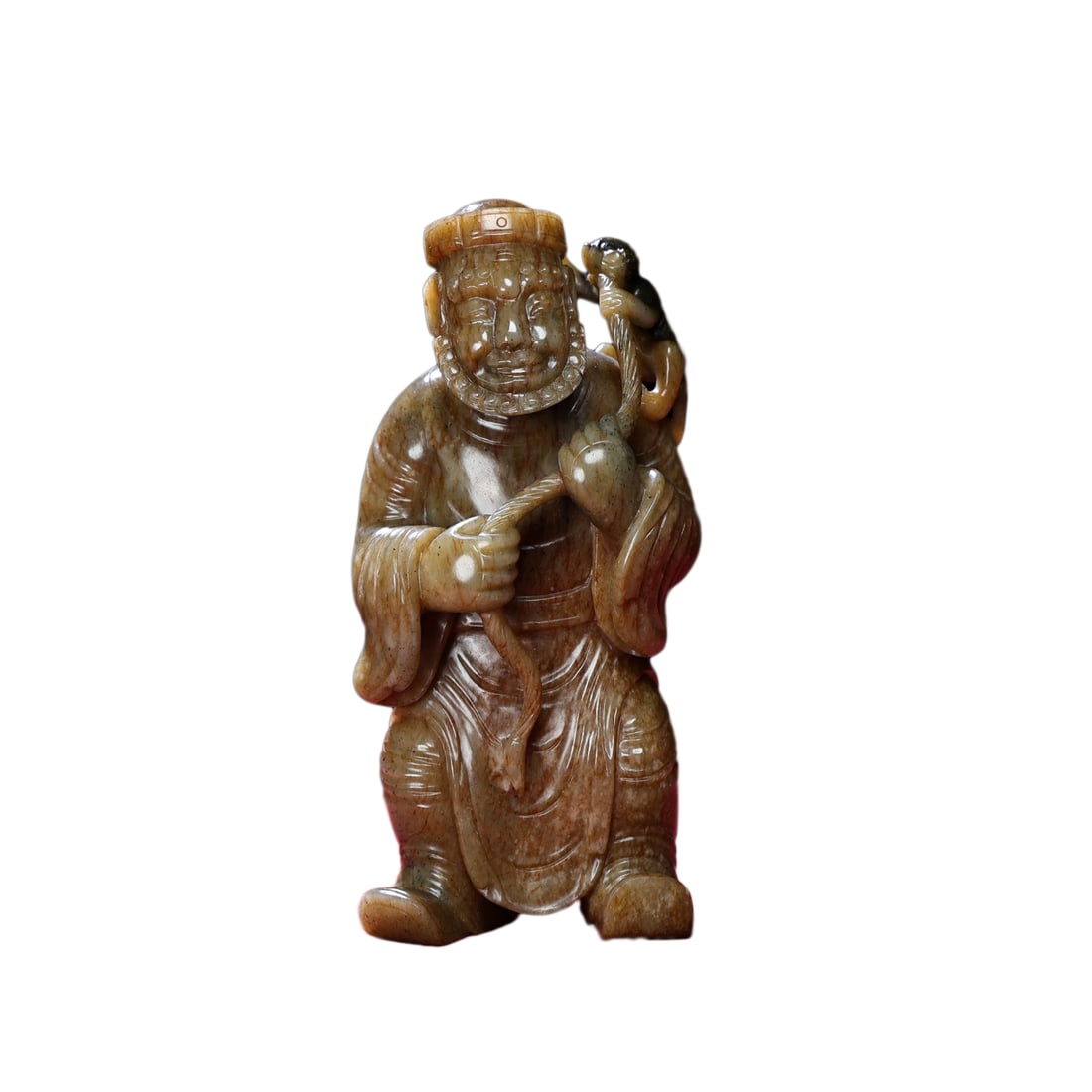 Superb Vintage Chinese Hetian Jade Carved Figure Statue: Superb Vintage Chinese Hetian Jade Carved Figure StatueDimension: 163 x 78 x 54 (mm)6.42 x 3.07 x 2.12 (inches) Weight: 1.92 lbs/ 872 g