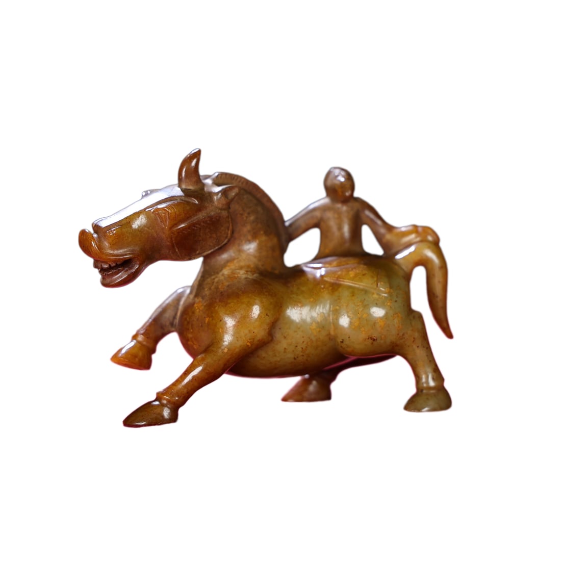 Vintage Chinese Hetian Jade Carved Fortune Horse & Figure Statue: Vintage Chinese Hetian Jade Carved Fortune Horse & Figure StatueDimension: 106 x 77 x 36 (mm)4.17 x 3.03 x 1.42 (inches) Weight: 0.51 lbs/ 233 g
