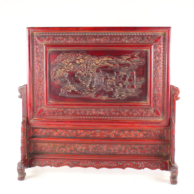 Old Chinese Rosewood Mountain River Scene Design Screen: Old Chinese Rosewood Mountain River Scene Design ScreenDimension: 400x410x135(mm) 15.75x16.14x5.31(inches) Weight 3.40 lbs/1540g
