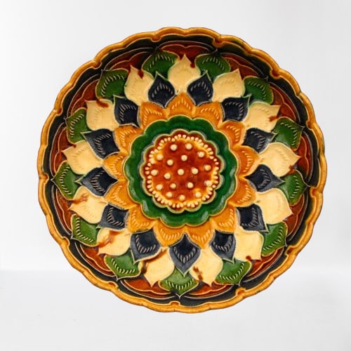 Chinese Tang San Cai Porcelain Plate (1 of 9)