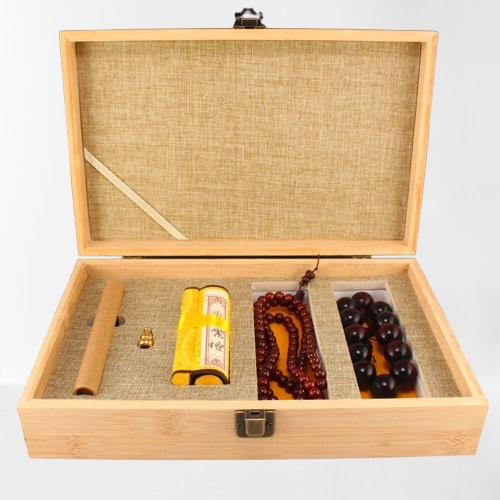 Chinese Zitan Wood Beads Prayer Bracelet & Necklace w Box: Chinese Zitan Wood Beads Prayer Bracelet & Necklace w Box Dimension: 20 (mm) 0.79(inches) Weight: 0.18 lbs/80 g Dimension: 8 (mm) 0.31(inches) Weight: 0.07 lbs/32 g