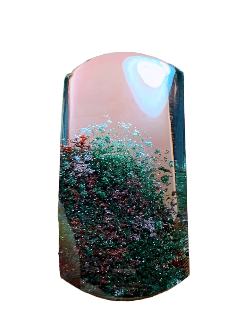 Natural Brazilian Multi-Color Quartz Pendant Cornucopia Crystal Healing Gem Peace/Protection Amulet: Dimension: 44 x 23 x 13 (mm) 1.73 x 0.90 x 0.51 (inches) Weight: 0.05 lbs/ 22.2 g