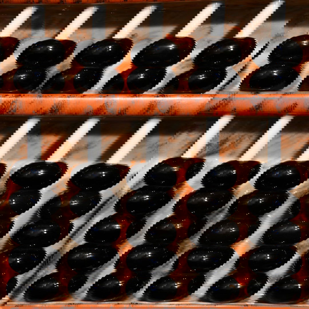 Chinese Iron Red Glaze Mocai Porcelain Abacus Statue 463mmx38mm, Qing Dynasty Qianlong Mark - 6