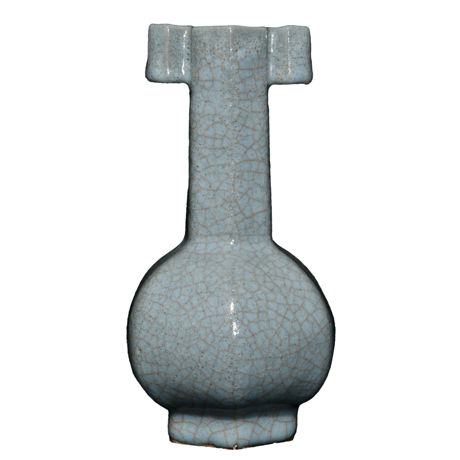 Chinese Guan Kiln Porcelain Double Ear Vase 238mmx130mm, Song Dynasty (1 of 10)