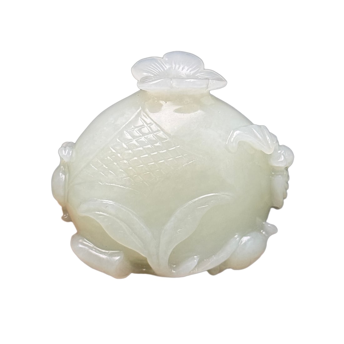 Chinese Hetian Jade Hand-Carved Pomegranate Vase Small Statue 95g (1 of 10)