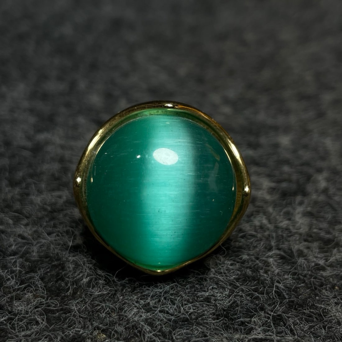 Cat's Eye Ring w Lacquerware Box - 5