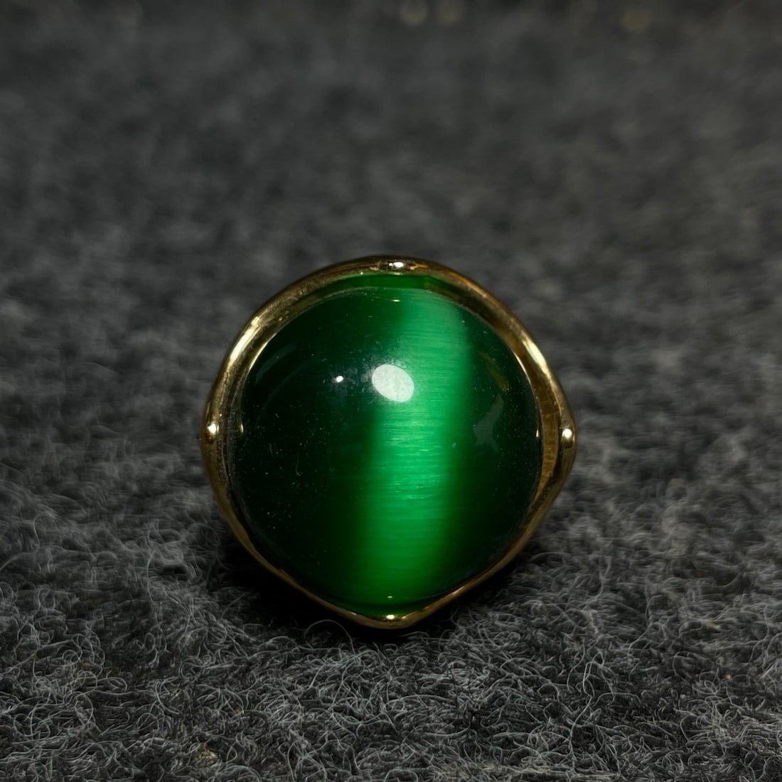 Cat's Eye Ring w Lacquerware Box - 6