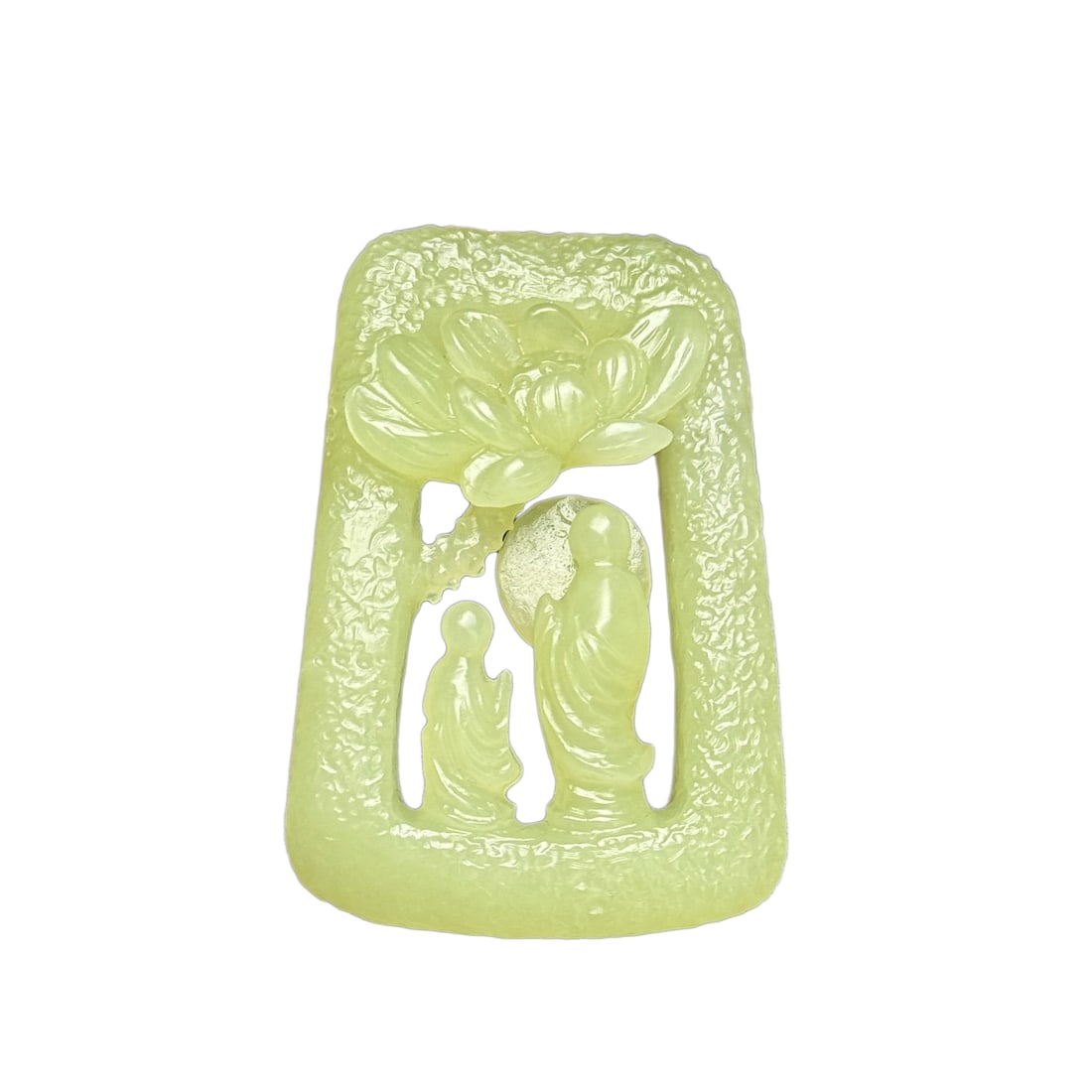 Chinese Hetian Jade Hand-Carved Buddha Pendant 36g: Chinese Hetian Jade Hand-Carved Buddha Pendant 36gDimension: 59 x 40 x 12 (mm) 2.32 x 1.57 x 0.47 (inches) Weight: 0.08 lbs/ 36 g