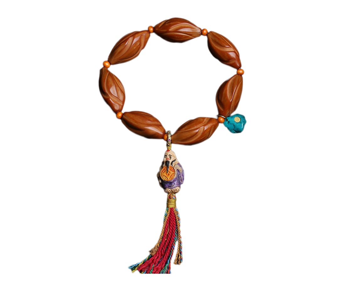 Olive Nut Beads Bracelet 35g: Olive Nut Beads Bracelet 35gDimension: 30 x 17 (mm)1.18 x 0.67 (inches) Weight: 0.08 lbs/ 35 g