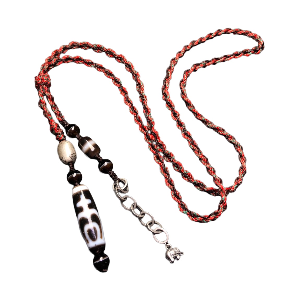 Tibetan DZI Agate Lucky Pendant (1 of 10)