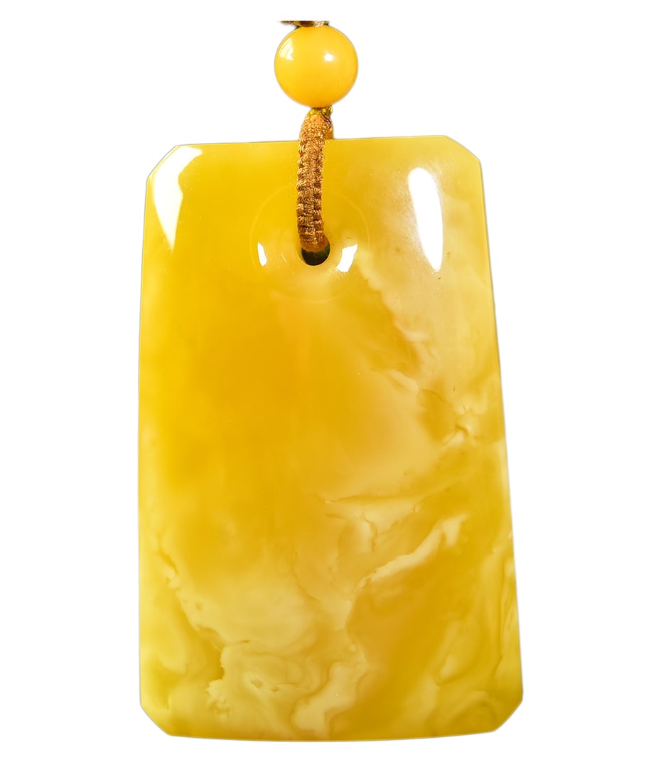 Beeswax Hand-Carved Lucky Pendant 49.1g (1 of 7)