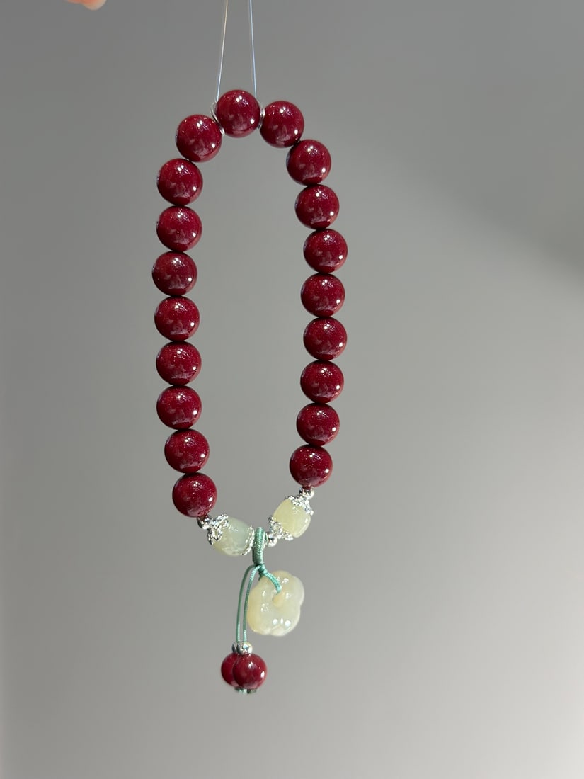 Cinnabar Beads Bracelet - 2