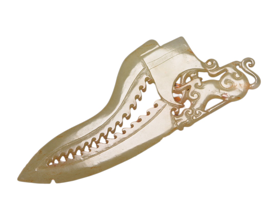 Chinese Hetian Jade Hand-Carved Pendant - Ge 73g (1 of 10)