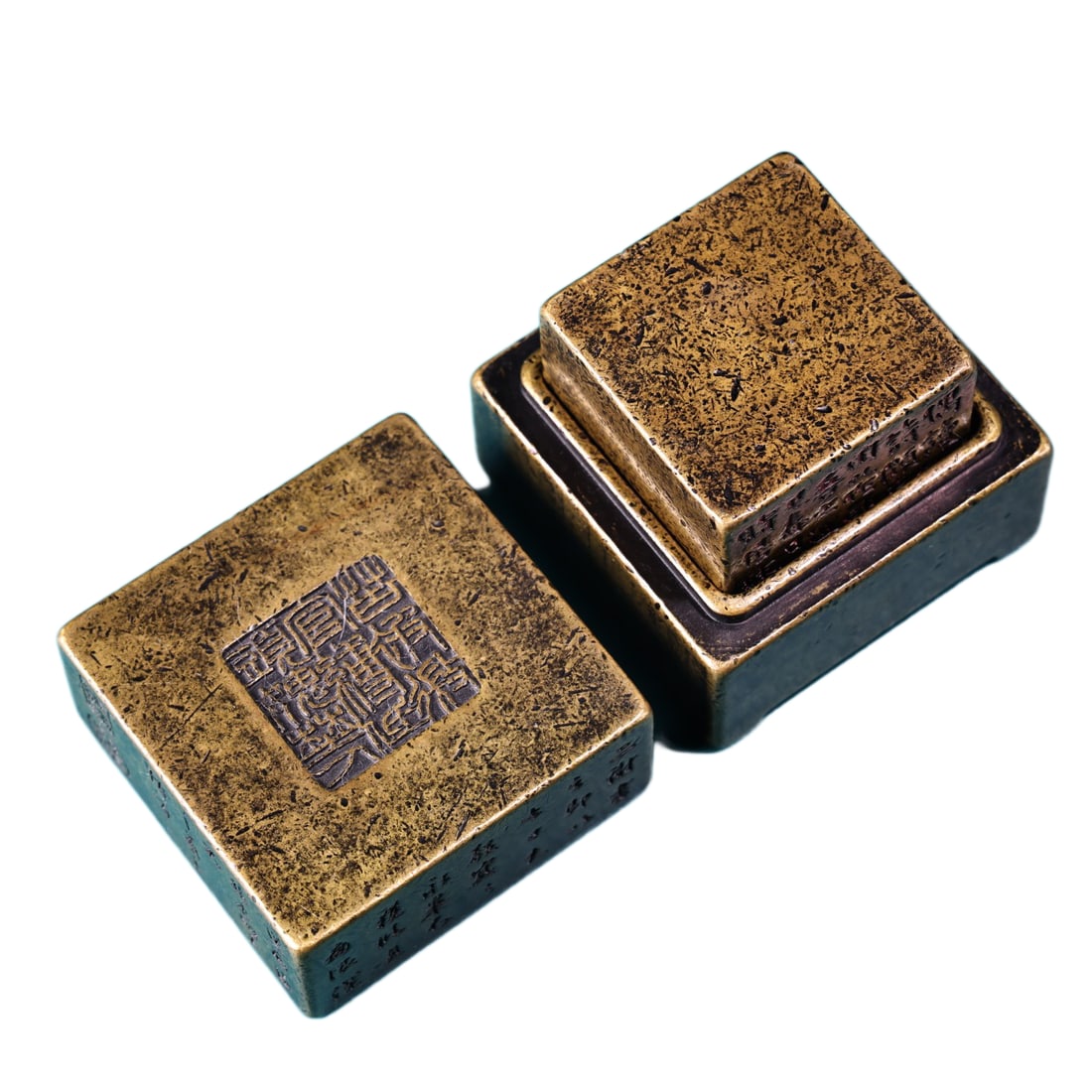 Chinese Copper Seal w Box,Old 1000g (1 of 10)