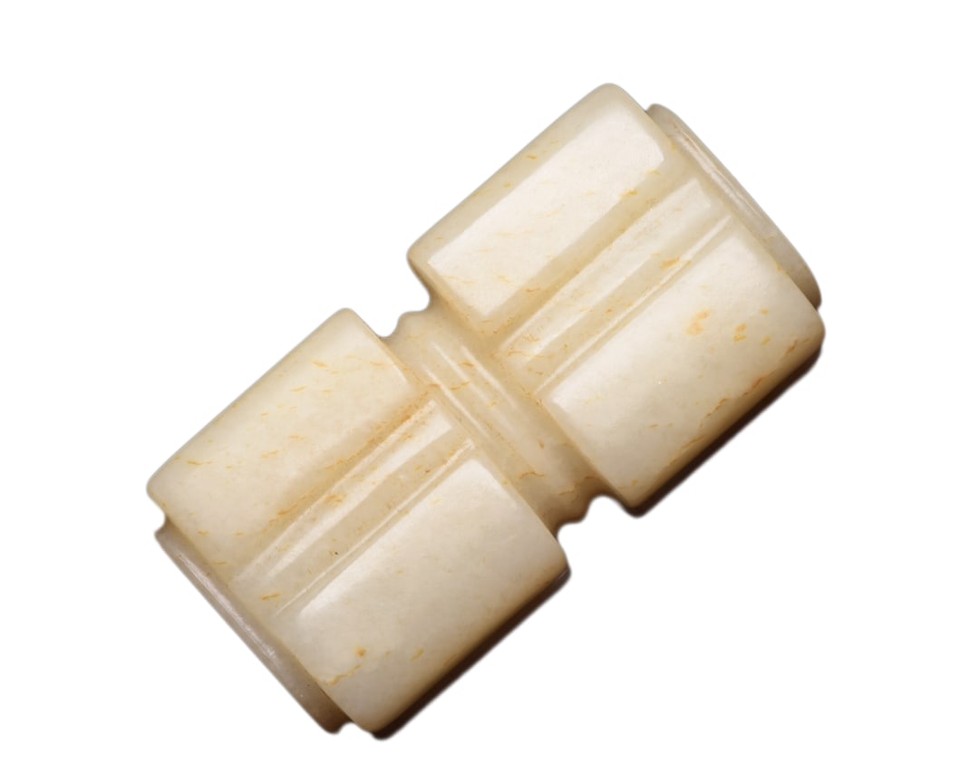 Chinese Hetian Jade Hand-Carved Pendant w Cong,Old 186g: Chinese Hetian Jade Hand-Carved Pendant w Cong,Old 186gDimension: 73 x 37 x 29 (mm) 2.87 x 1.46 x 1.14 (inches) Weight: 0.41 lbs/ 186 g