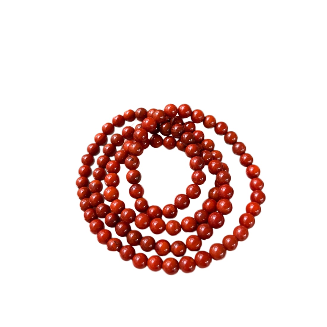 Chinese Nanhong Agate Beads Necklace/Bracelet 53.4g (1 of 7)