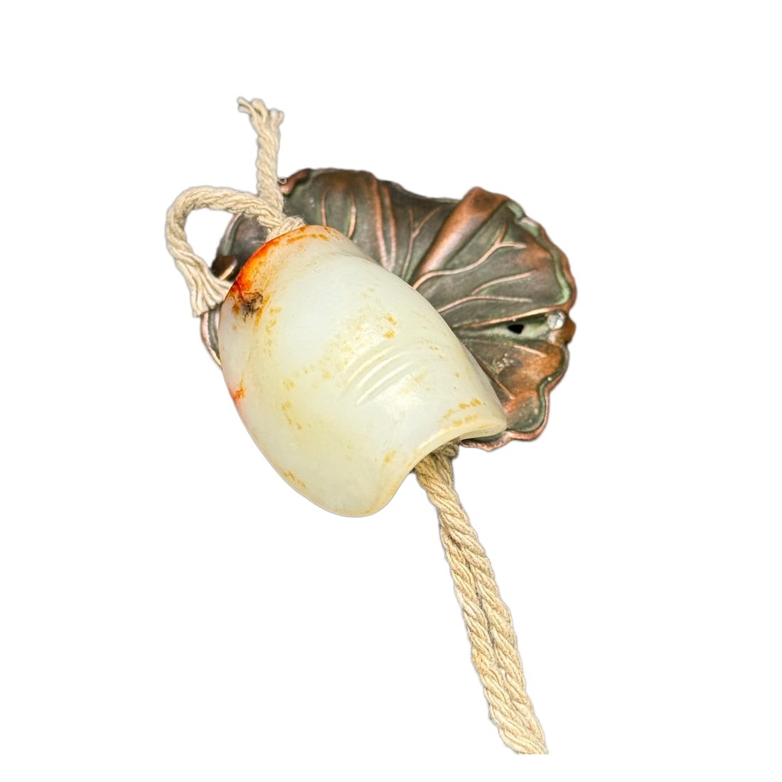 Chinese Hetian Jade Hand-Carved Pendant w Turtle Shell,23g (1 of 10)