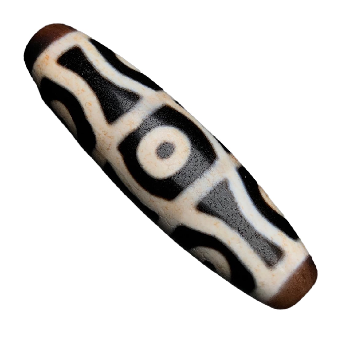 Tibetan Six Eye DZI Agate Pendant,Old 13.7g (1 of 10)