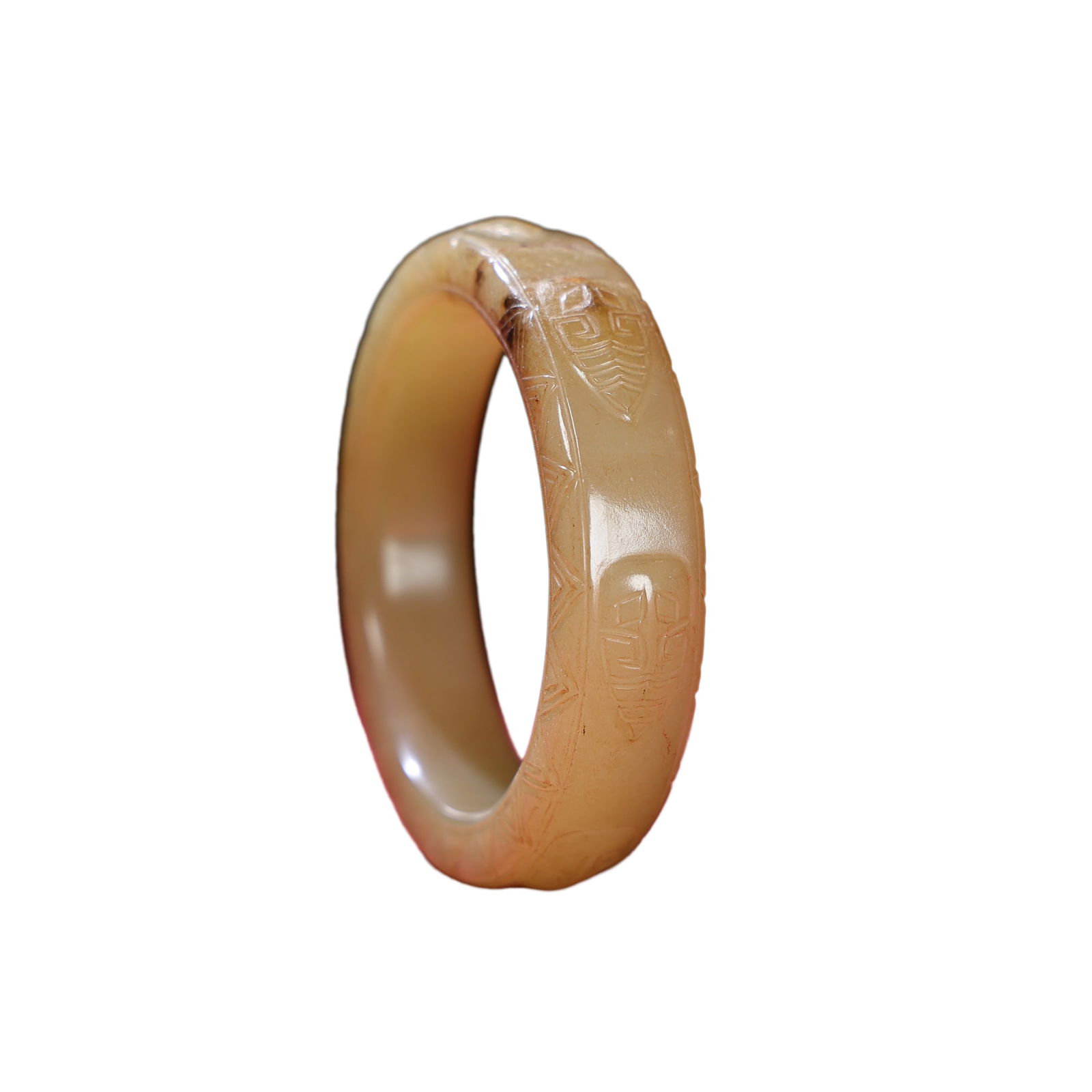 Inside Diameter 60mm Chinese Hetian Jade Bracelet,Old: Inside Diameter 60mm Chinese Hetian Jade Bracelet,OldInside Diameter: 60 (mm) 2.36 (inches)Dimension: 80 x 16 (mm)3.15 x 0.63 (inches)Weight: 0.22 lbs/ 100 g