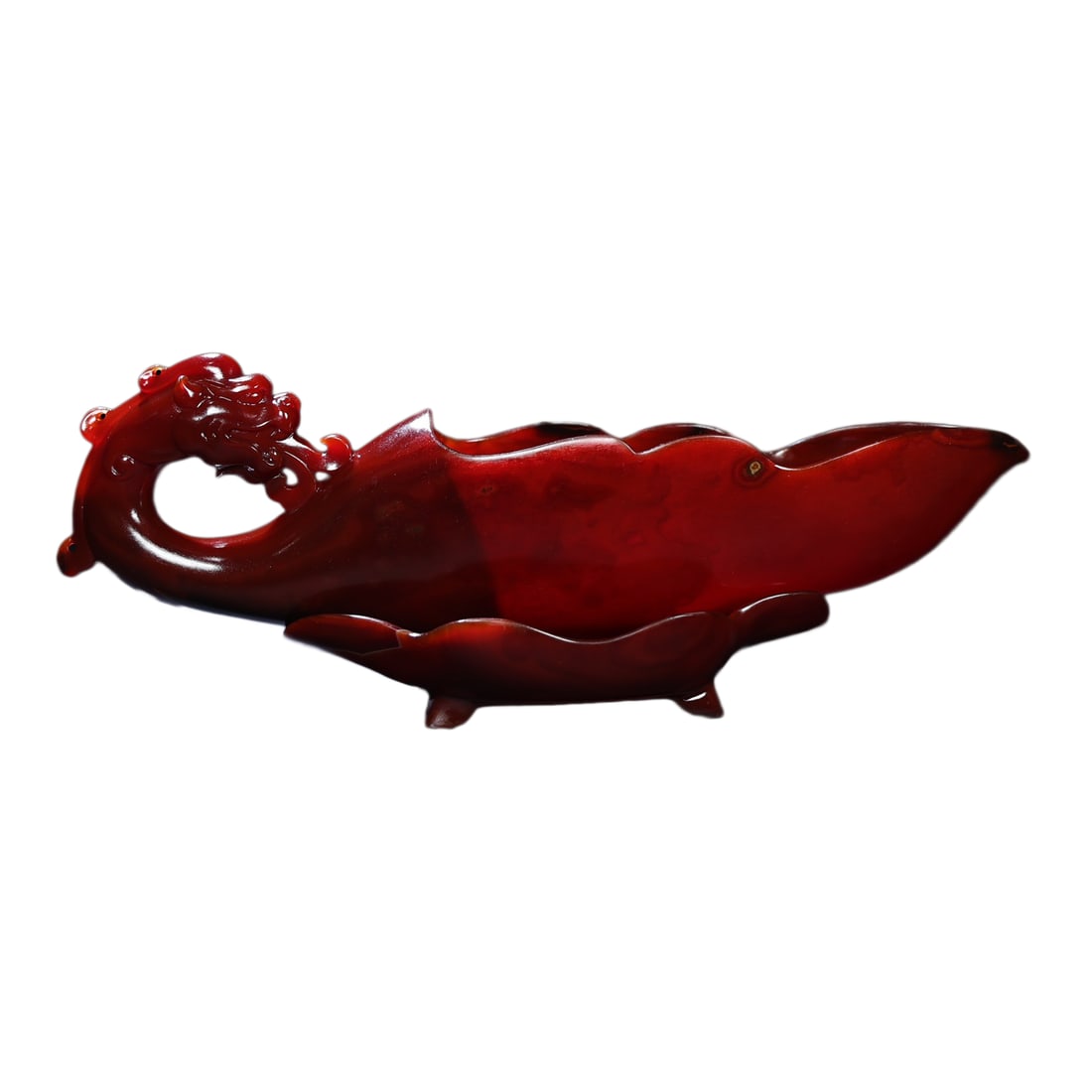 Chinese Red Agate Hand-Carved Divine Beast Wine Cup w Dragon,Old: Chinese Red Agate Hand-Carved Divine Beast Wine Cup w Dragon,Old Cup Dimension: 325 x 80 x 68 (mm) 12.79 x 3.15 x 2.68 (inches) Weight: 1.32 lbs/ 600 gBase Dimension: 175 x 91 x 42 (mm) 6.89 x 3.58 x