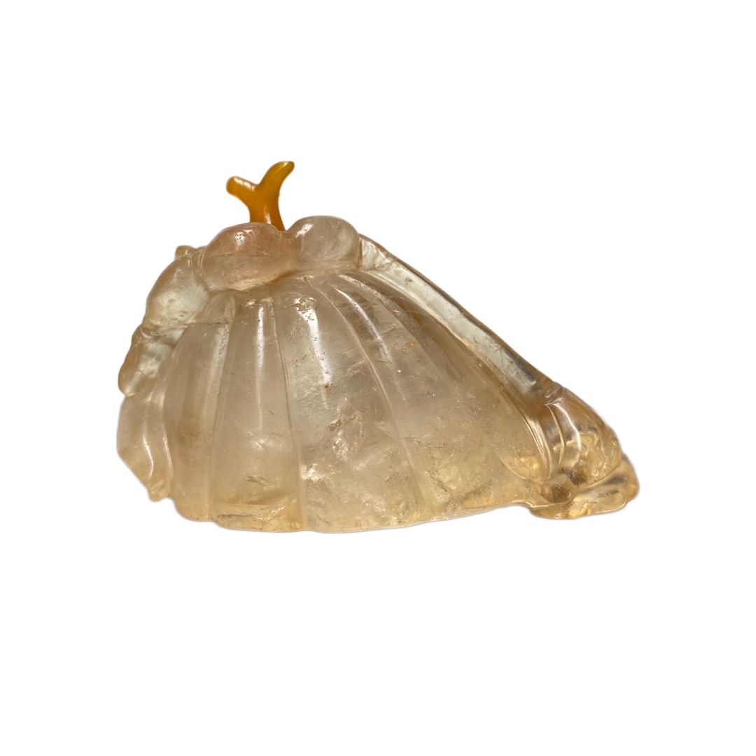 Chinese Crystal Lotus Pod Snuff Bottle,Old 80g (1 of 9)