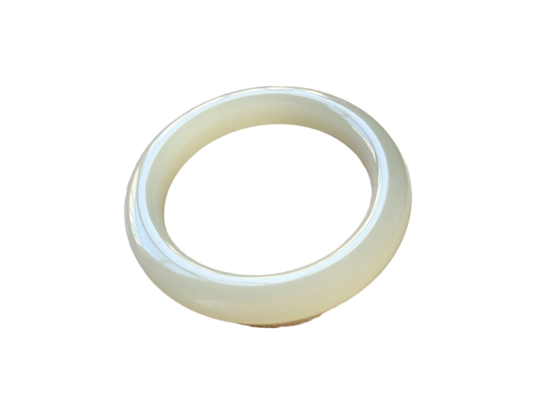 Inside Diameter 56mm Hetian Jade Bracelet (1 of 10)
