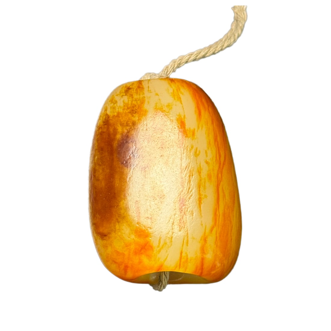 Natural Hetian Jade Original Stone Pendant: Natural Hetian Jade Original Stone Pendant Dimension: 57 x 40 x 29 (mm) 2.24 x 1.57 x 1.14 (inches) Weight: 0.25 lbs/ 113 g