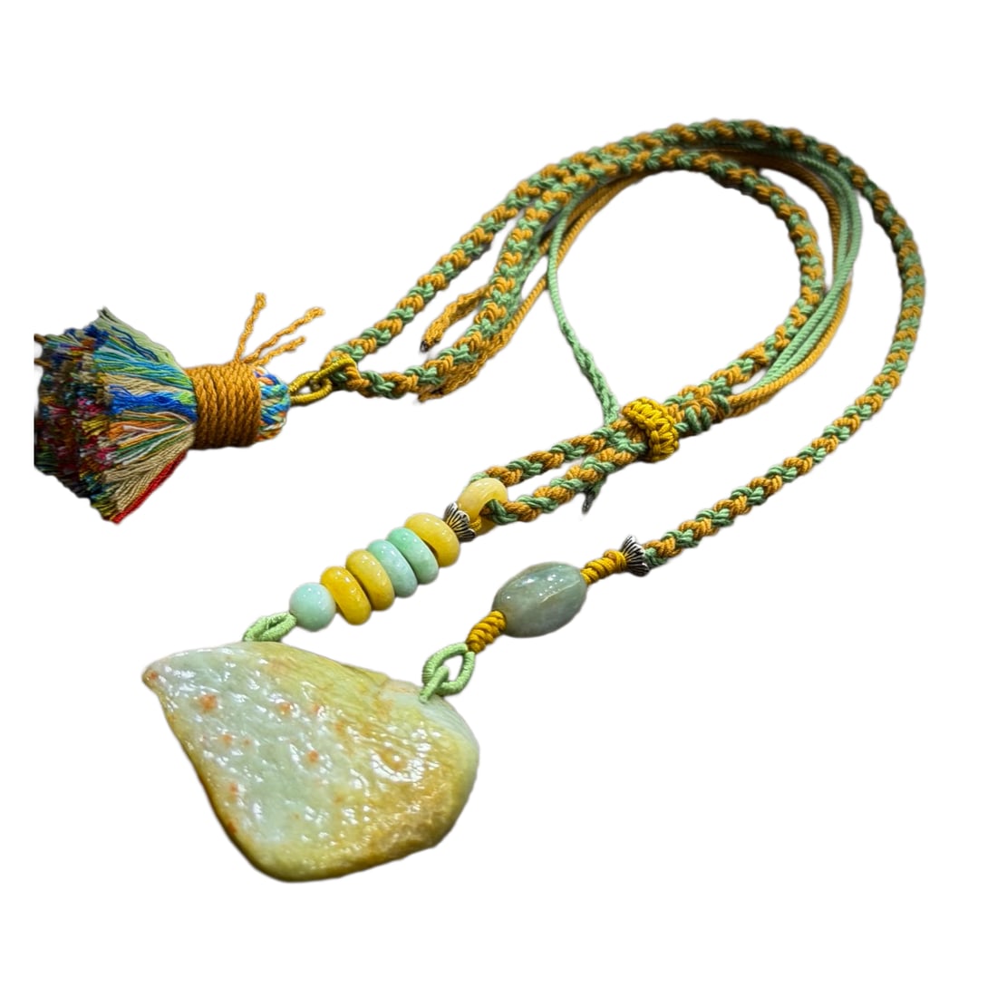 Vintage Jadeite Original Stone Pendant (1 of 6)