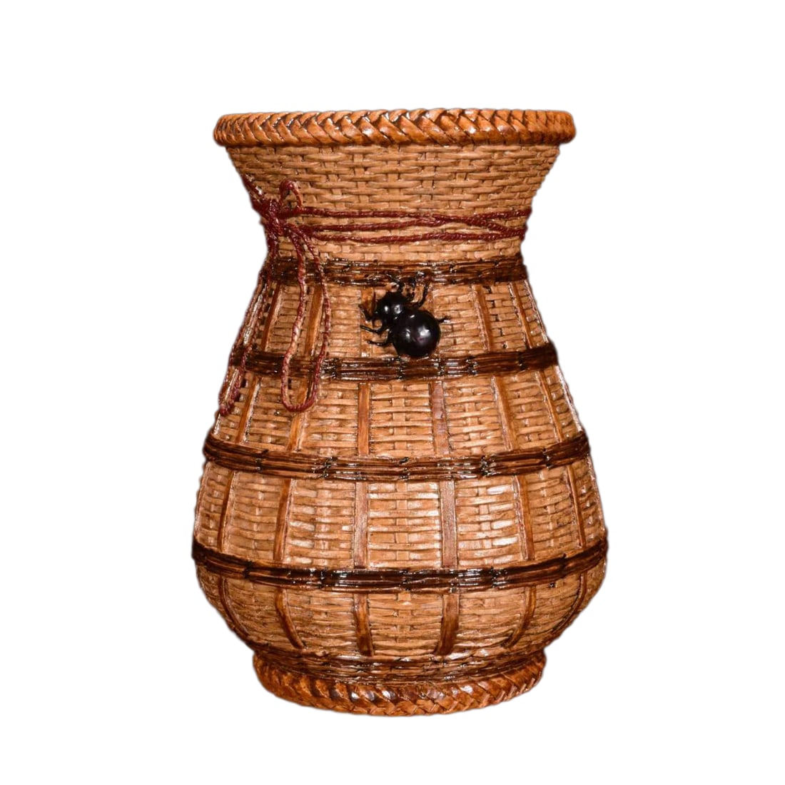 Porcelain Statue Bionic Porcelain w Fish Basket: Porcelain Statue Bionic Porcelain w Fish BasketDimension: 210 x 140 (mm) 8.27 x 5.51 (inches)