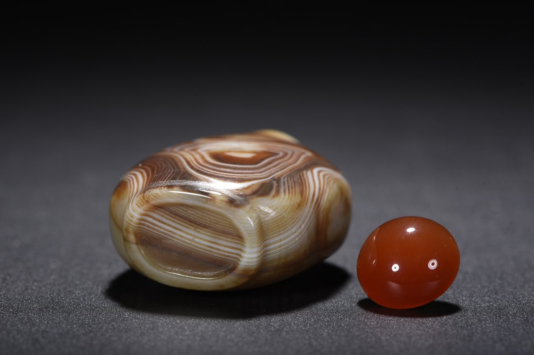 Natural Agate Snuff Bottle - 10