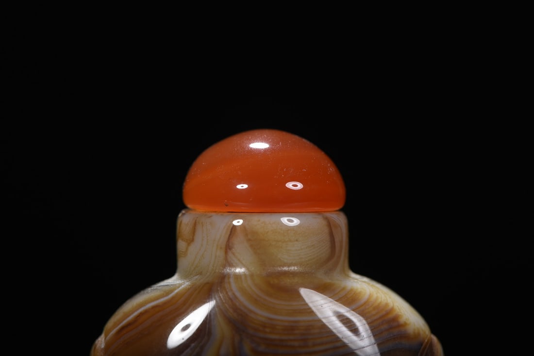 Natural Agate Snuff Bottle - 3