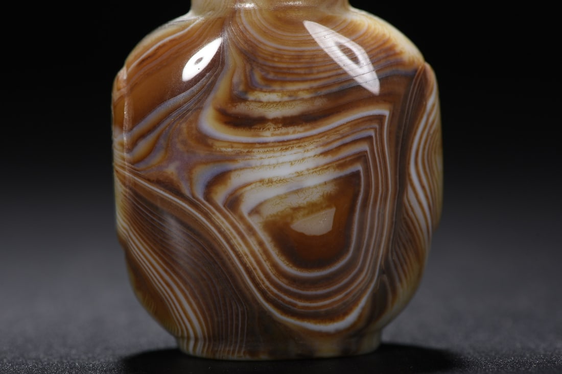 Natural Agate Snuff Bottle - 4