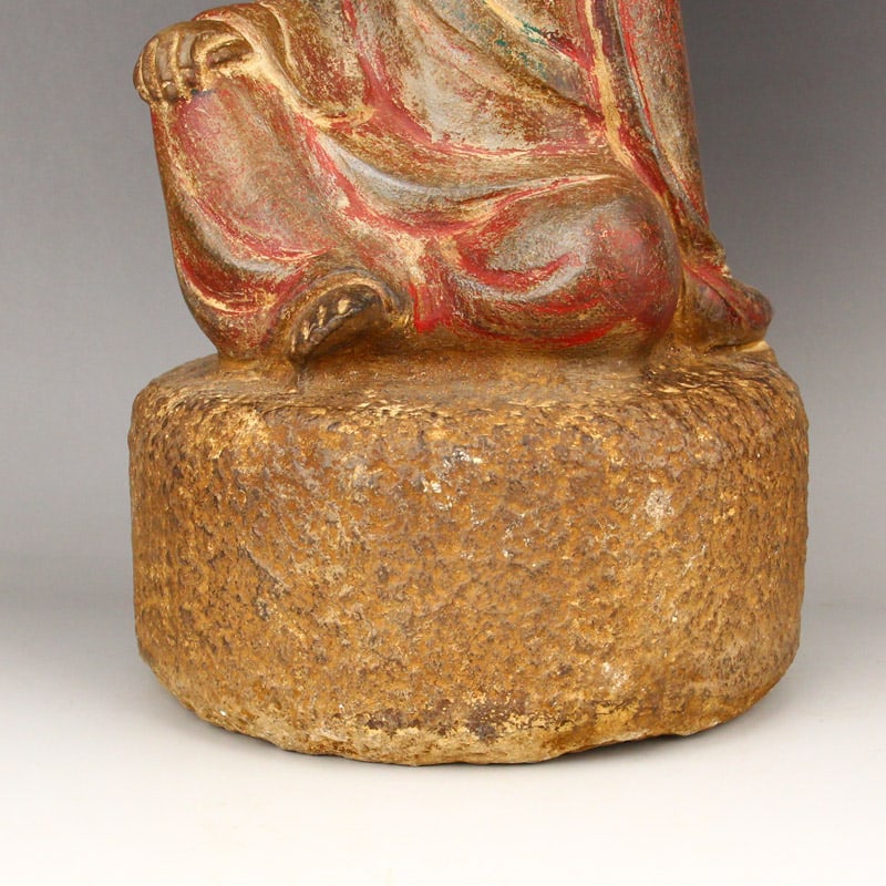 Buddhism Stone Monk Statue - 6