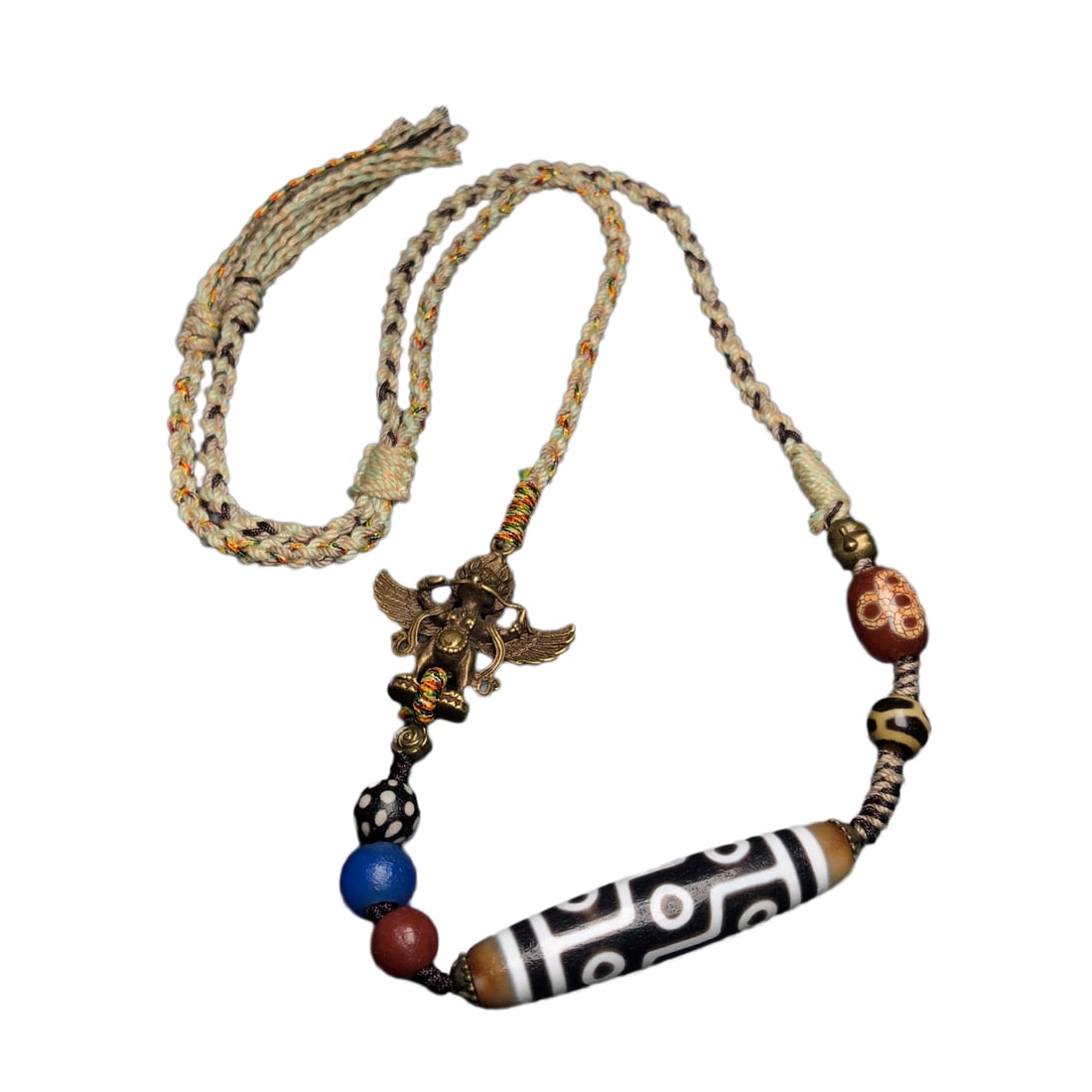 Tibetan Nine Eye DZI Agate Lucky Pendant (1 of 10)