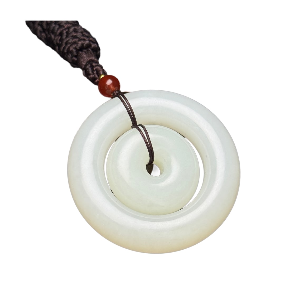 Natural Hetian Jade Hand-Carved Pendant: Natural Hetian Jade Hand-Carved Pendant Dimension: 59 x 12 (mm)2.32 x 0.47 (inches) Weight: 0.18 lbs/ 80 g