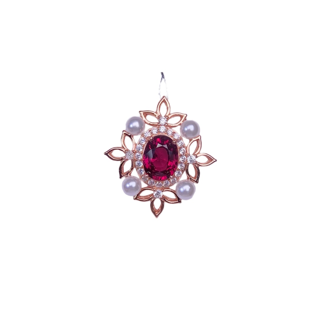 925 Silver Inlay Garnet Pendant: 925 Silver Inlay Garnet Pendant