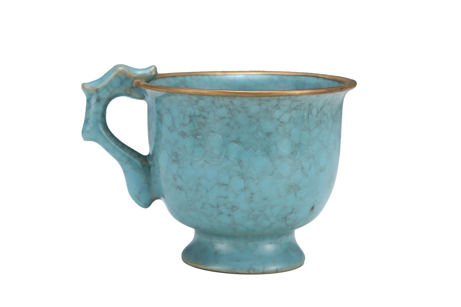 Porcelain Cup Ru Kiln w Dragon (1 of 10)