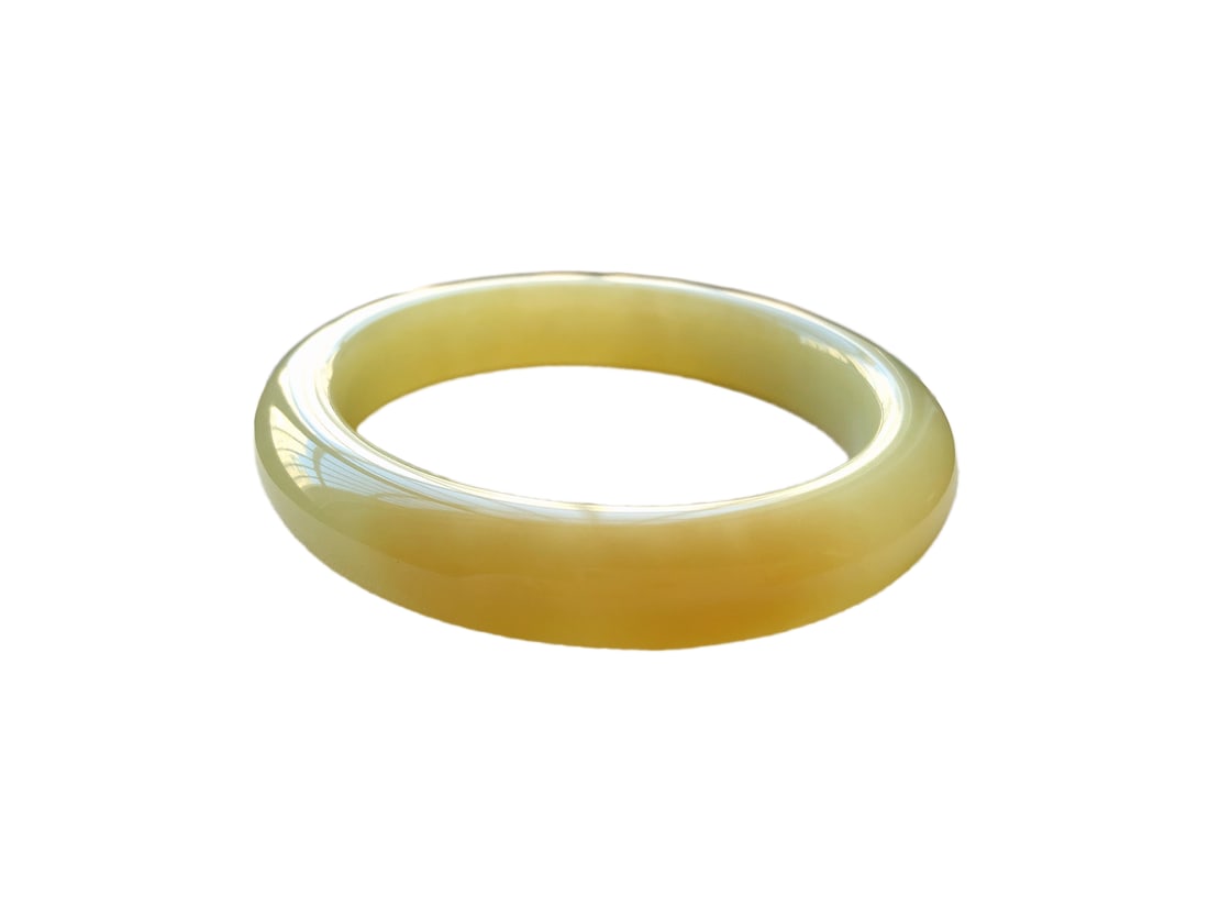 Inside Diameter 58mm Sugar Hetian Jade Bracelet (1 of 10)