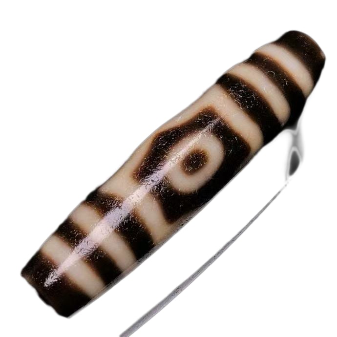 Tibetan 3 Eye DZI Agate Lucky Pendant (1 of 10)