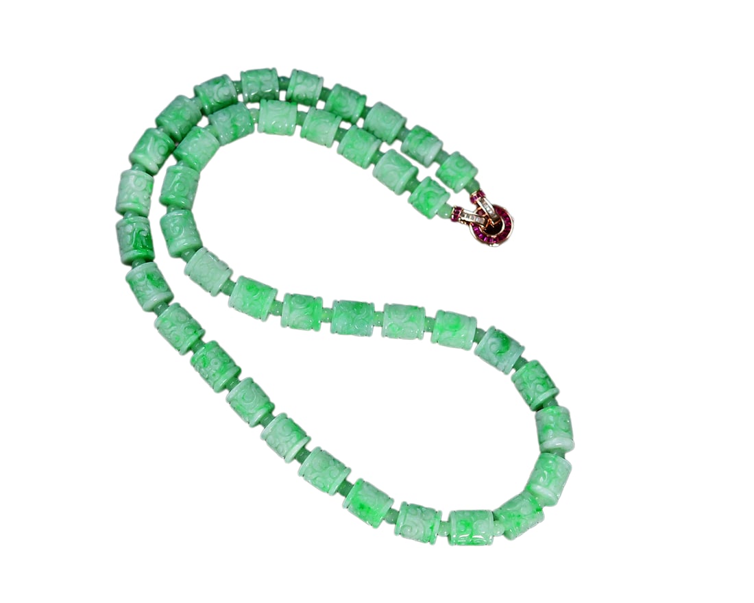 Jadeite Beads Necklace (1 of 7)