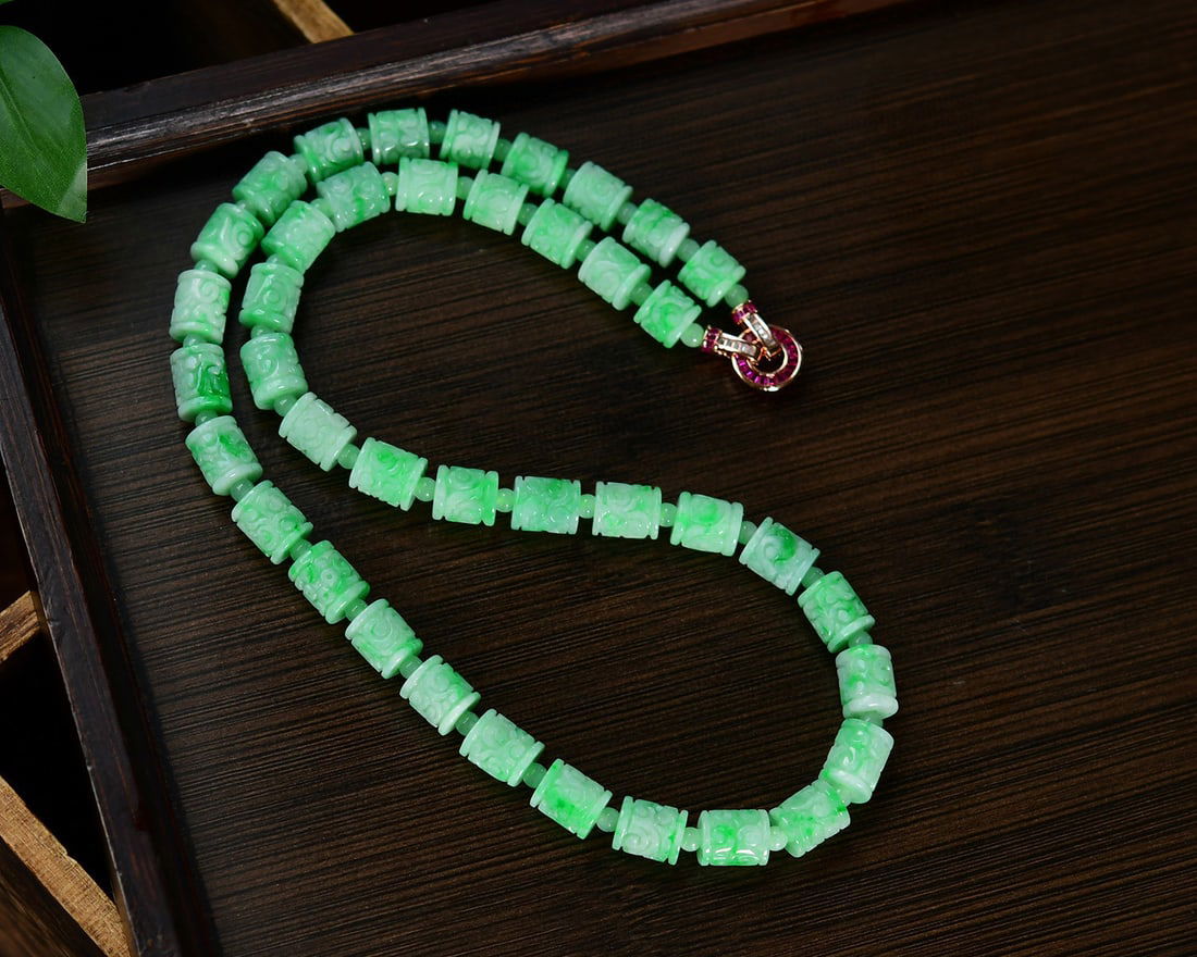 Jadeite Beads Necklace - 2